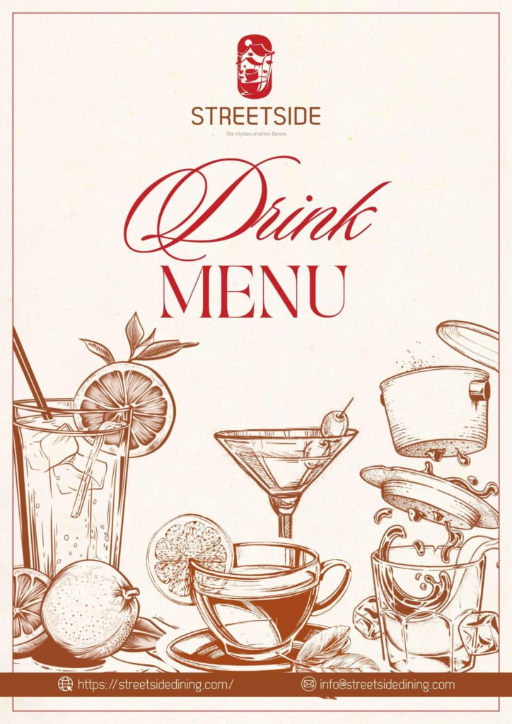 streetsidedining drink menu